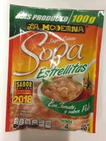 Sopa estrellitas con tomate y sabor pollo