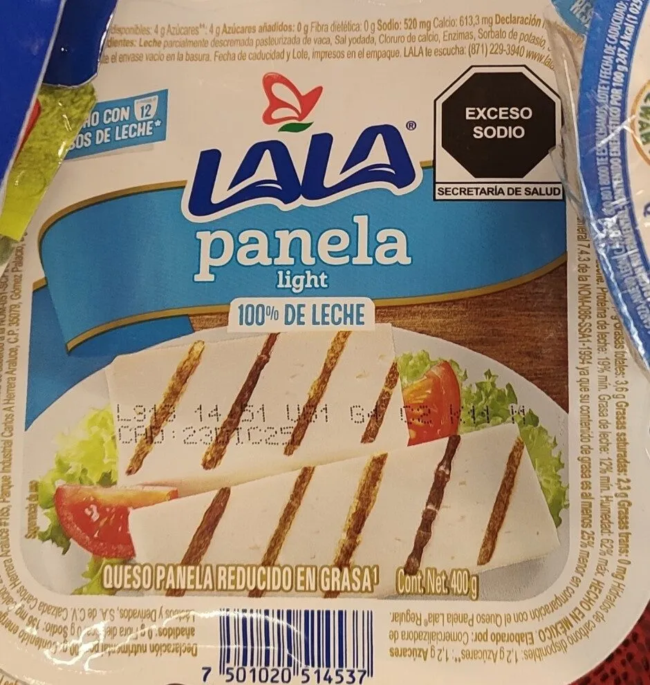 Queso Panela reducido en grasa