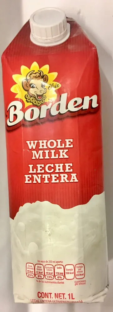 Leche entera Borden