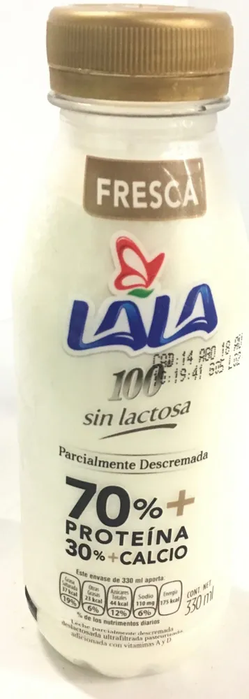 Leche Lala 100 sin lactosa parcialmente descremada