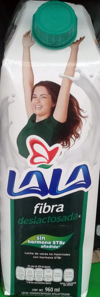 Leche fibra deslactosada LALA