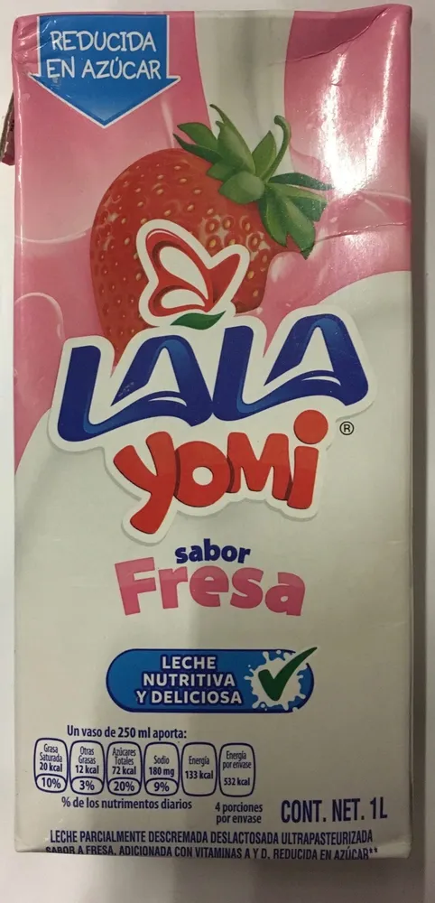 Leche sabor fresa