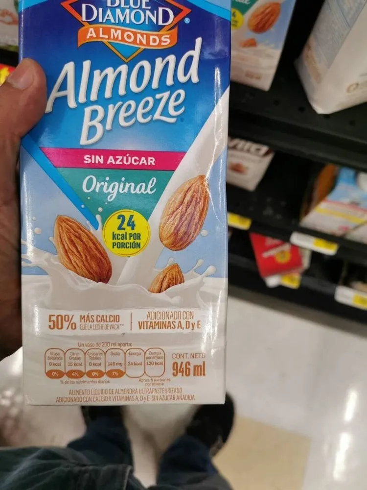 Alimento líquido Almond Breeze sabor original sin azúcar