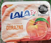 yogurt con trozos de durazno