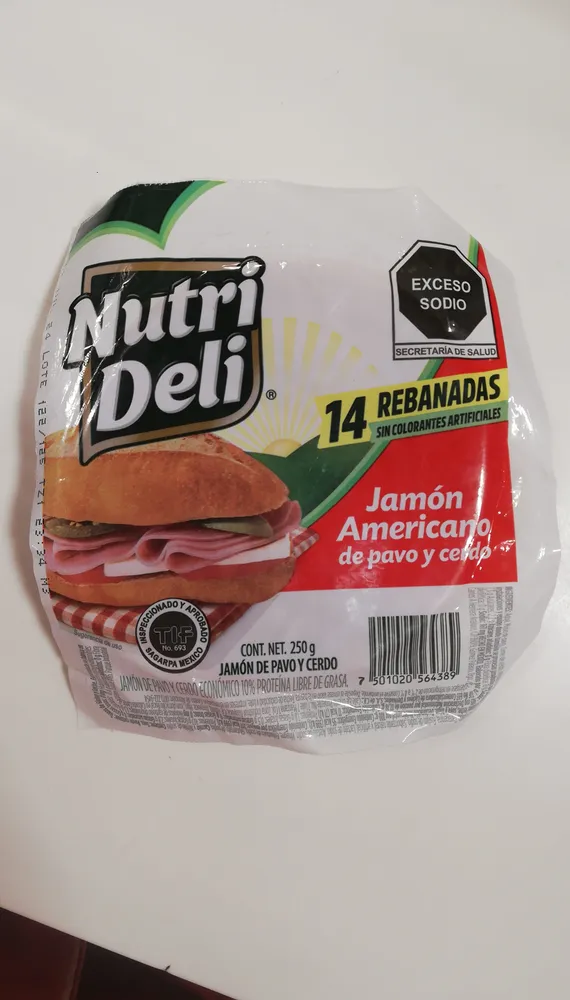 Jamón de pavo y cerdo