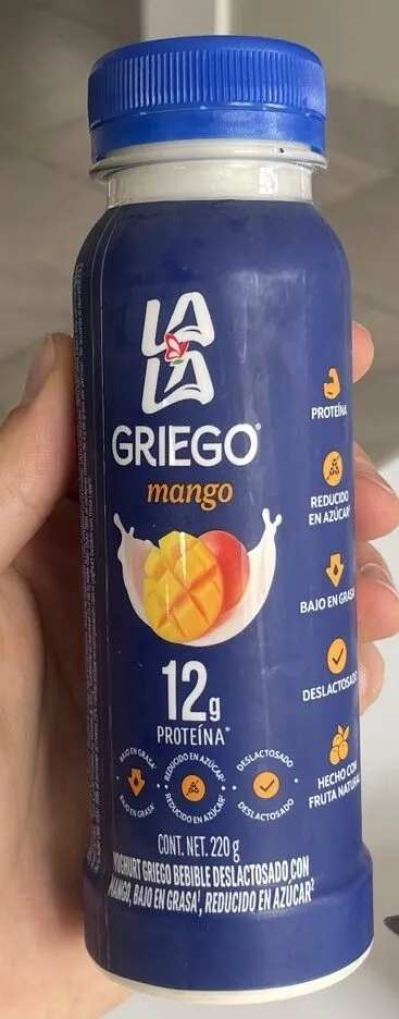 Yoghurt Griego Bebible Deslactosado Con Mango Bajo En Grasa Reducido En Azúcar