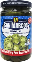 Chiles jalapeños rodajas para nachos