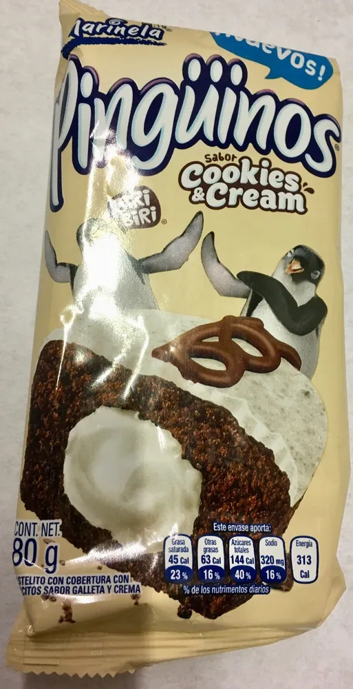 PINGÜINOS MARINELA COOKIES AND CREAM