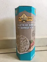 Galleta de arroz con quinoa y sal