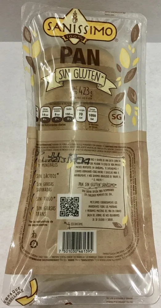 PAN SIN GLUTEN SANÍSSIMO