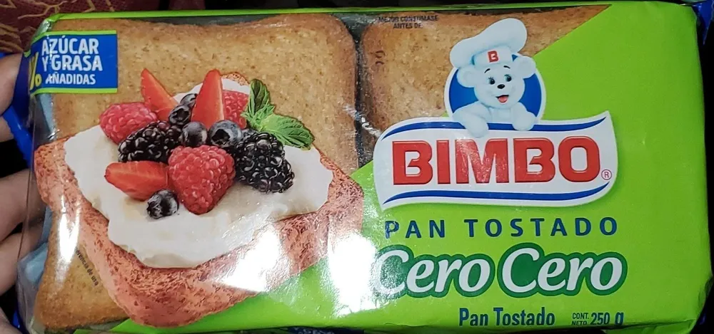 Pan tostado cero cero