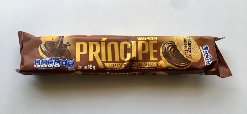 Galletas Príncipe Tentación Avellana Marinela