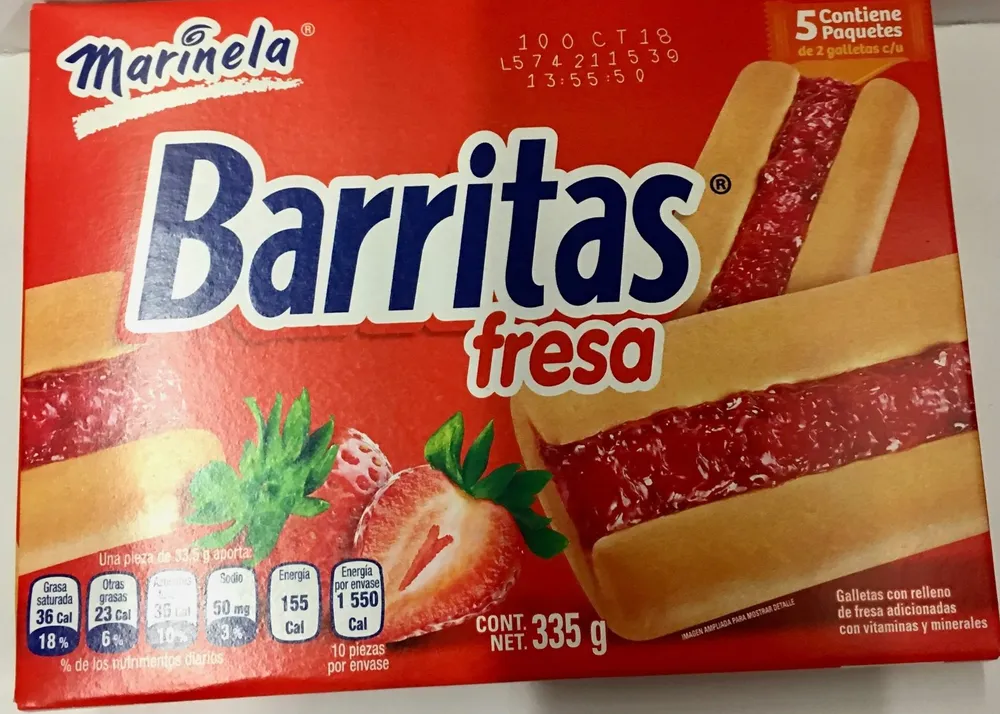 Barritas fresa
