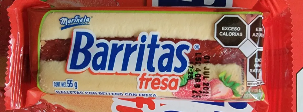 Barritas fresa