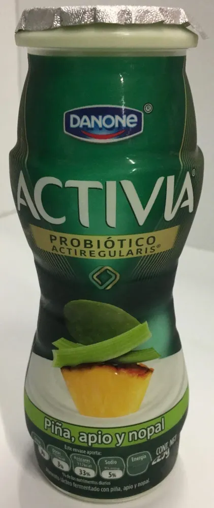 Activia Piña, apio y nopal Danone