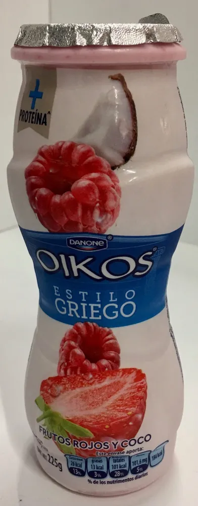 Yogur Oikos Frutos Rojos Y Coco Danone