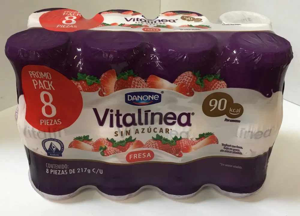 Vitalinea sin azucar Fresa 8 pack