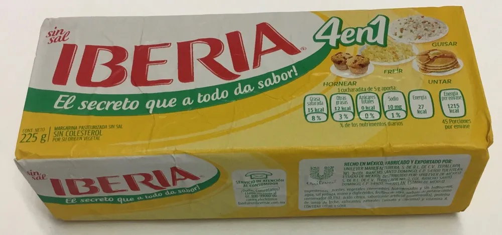 Margarina sin sal Iberia