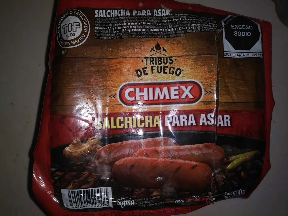 Salchicha Chimex para asar