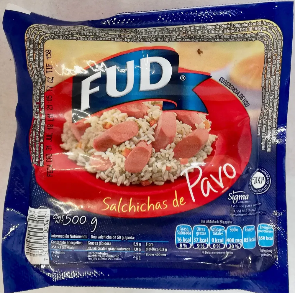 Fud Salchichas de pavo