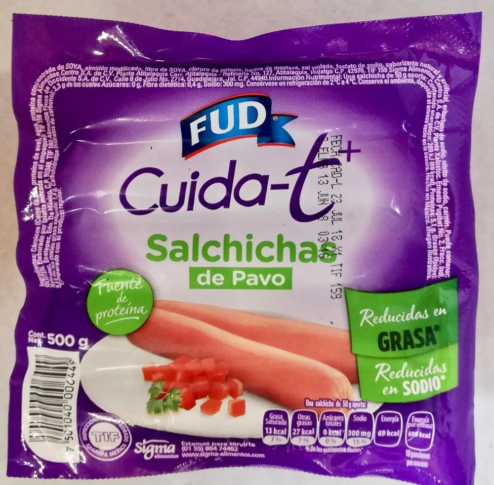 Salchichas de pavo Cuida-t+