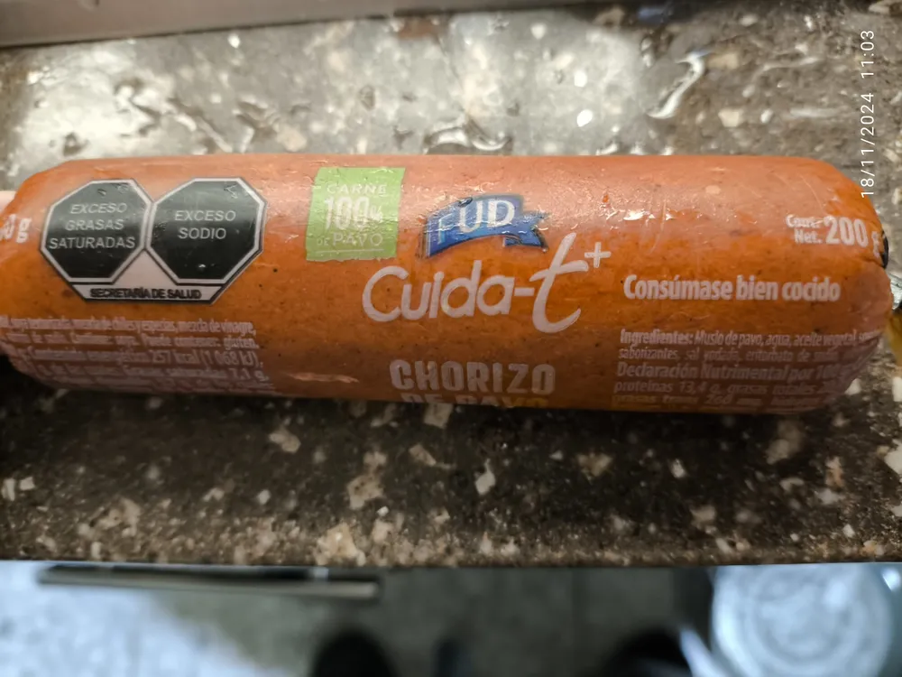 Chorizo Con Pavo