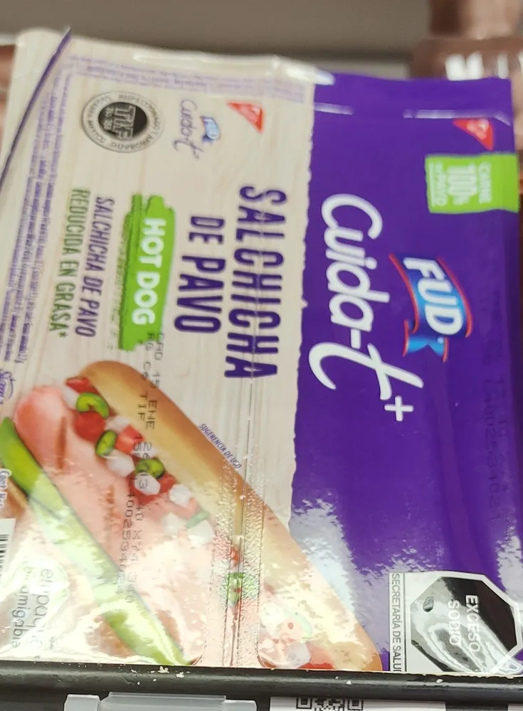 Salchicha de pavo