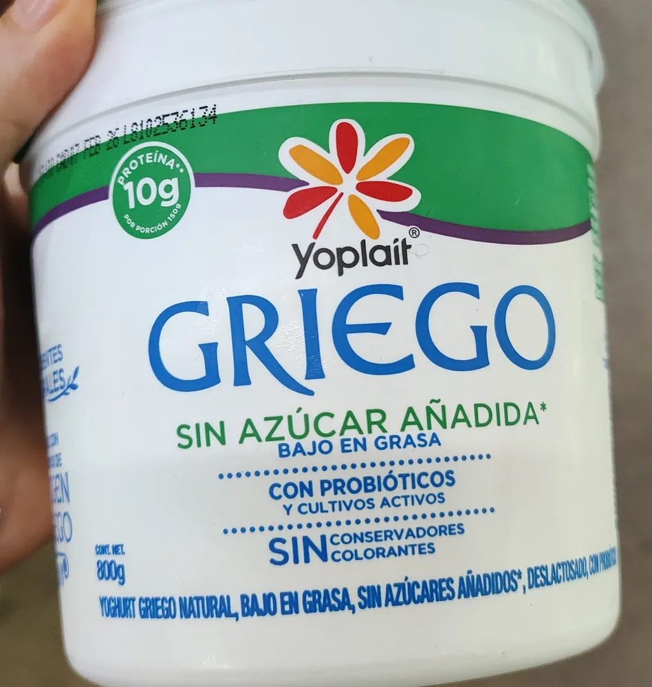 Yogurt Griego Sin Azúcar Bajo En Grasa