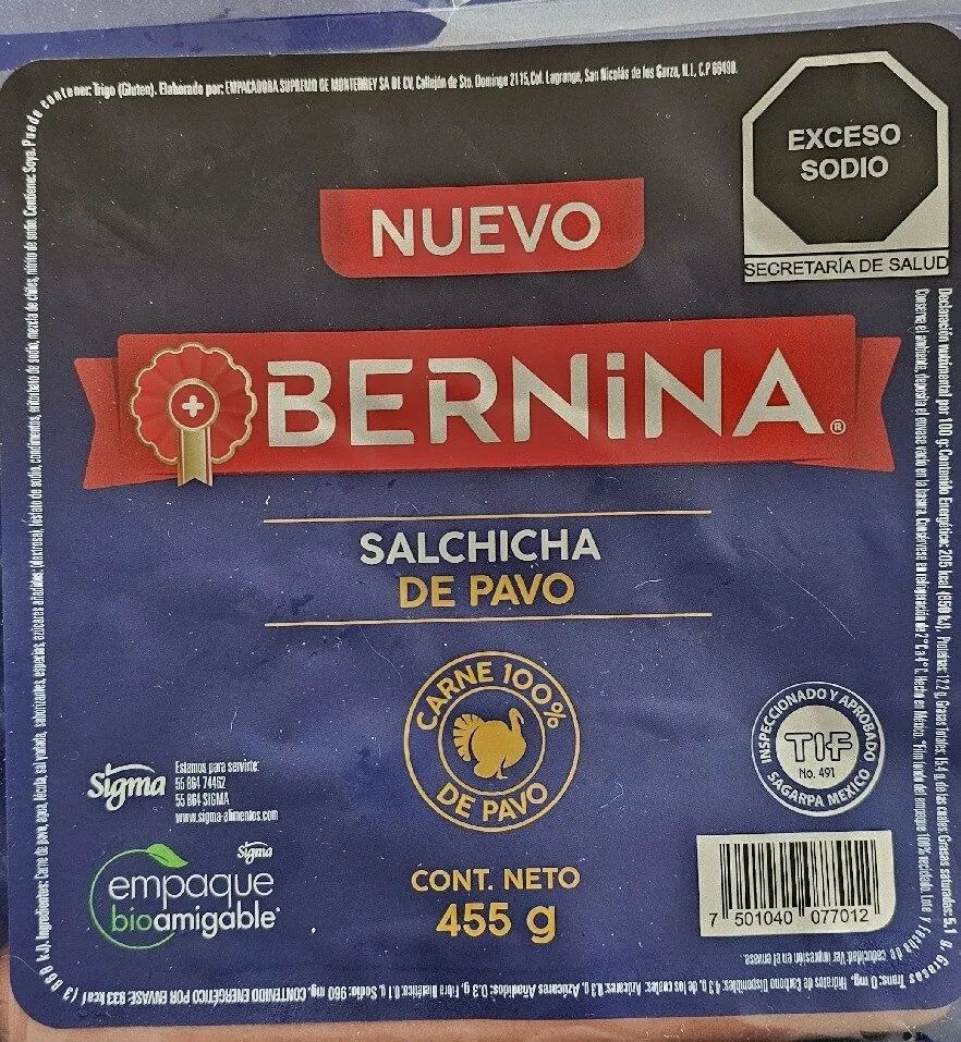 Salchicha de pavo