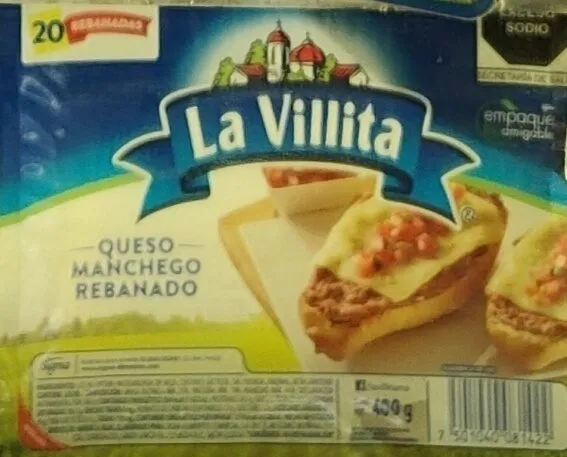 Queso manchego rebanadas rectangulares