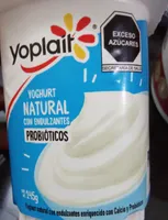 Yoplait yoghurt natural con endulzantes y probióticos