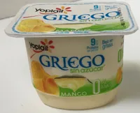Yoghurt Yoplait Griego mango sin azúcar bajo en grasa