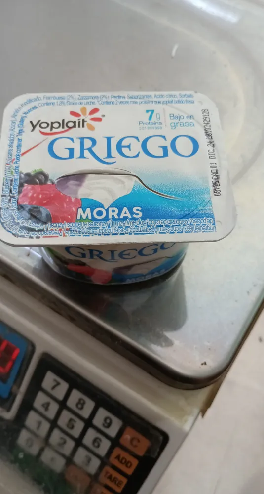 Yogurt griego moras