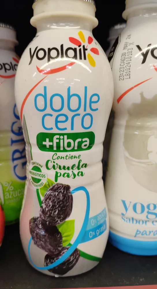 Yoplay doble cero+Fibra Ciruela Pasa