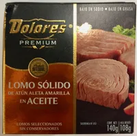 Dolores Premium Lomo sólido de atún aleta amarilla en aceite