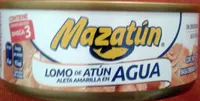 Lomo de atún aleta amarilla en agua