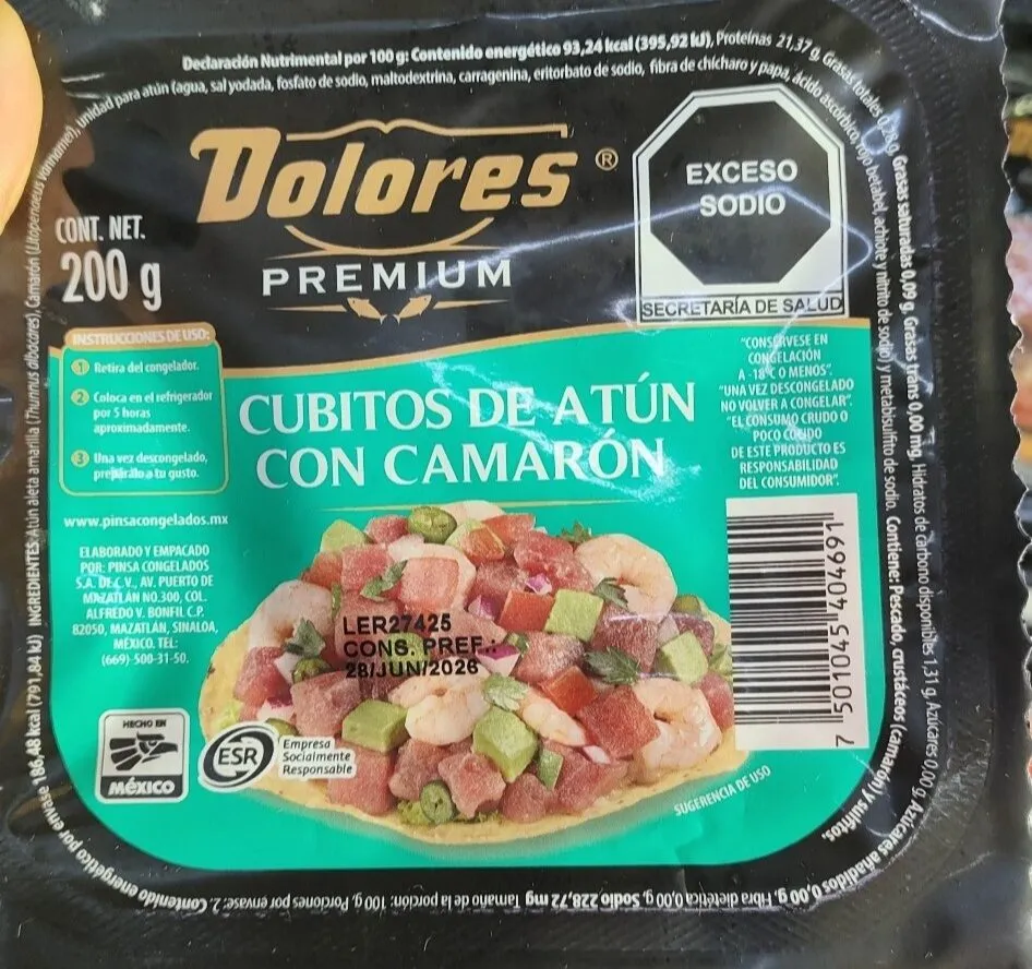 CUBITOS DE ATÚN CON CAMARÓN