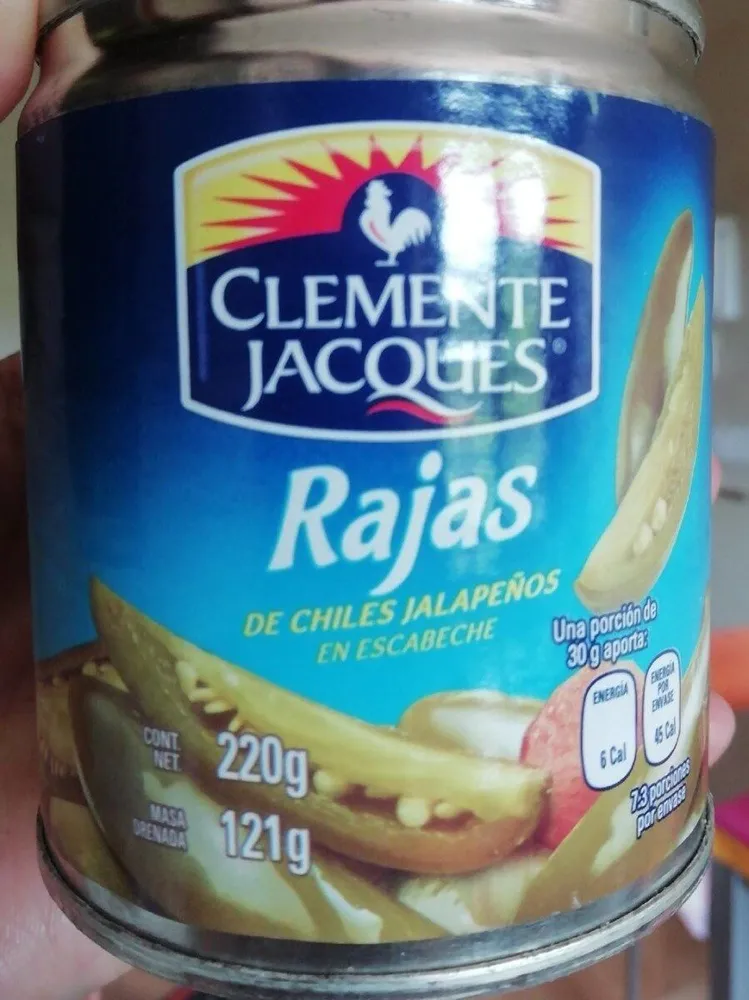Rajas de chile jalapeño