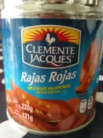 Rajas rojas de chiles jalapeños en escabeche