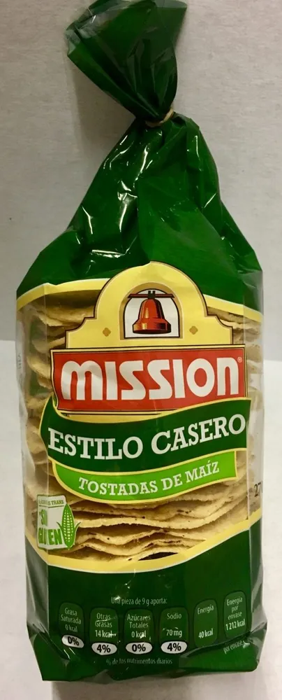 Estilo Casero Tostadas de maíz