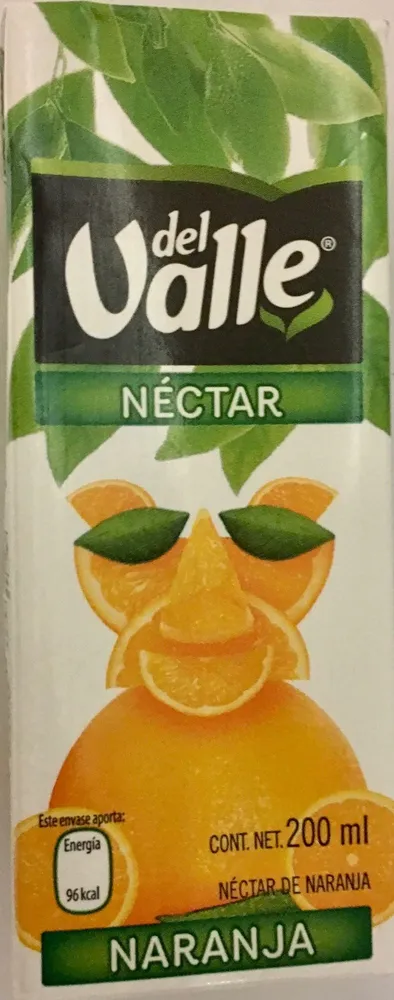 Del valla nectar naranja