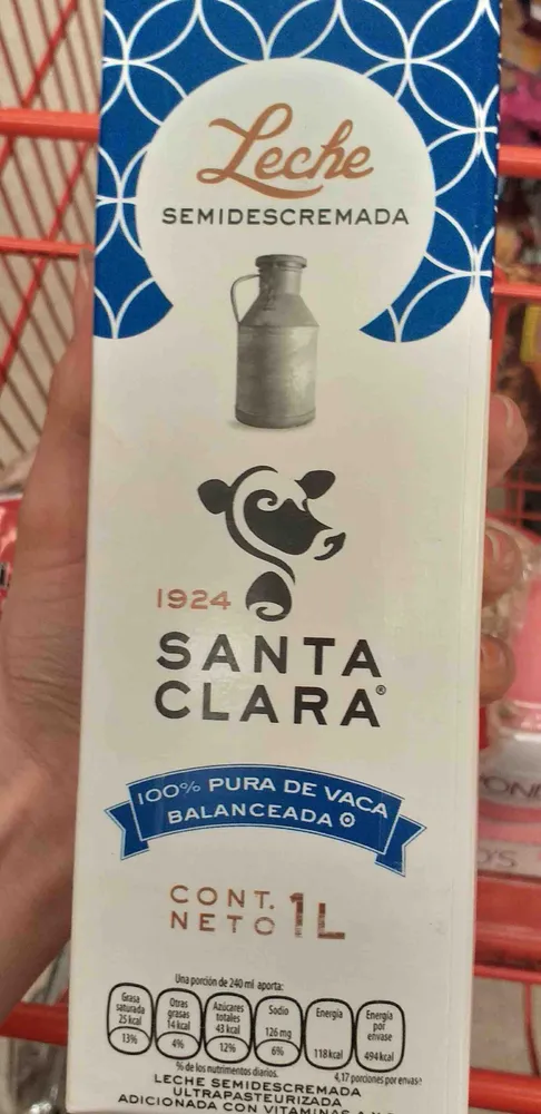 Leche Santa Clara light