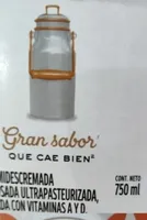 Leche deslactosada deslactosada ultrapasteurizada