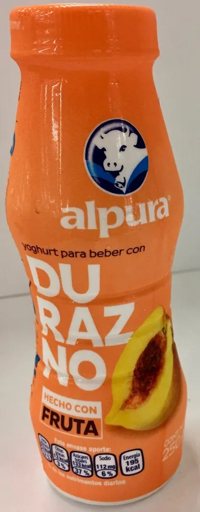 Alpura Yoghurt para beber con durazno