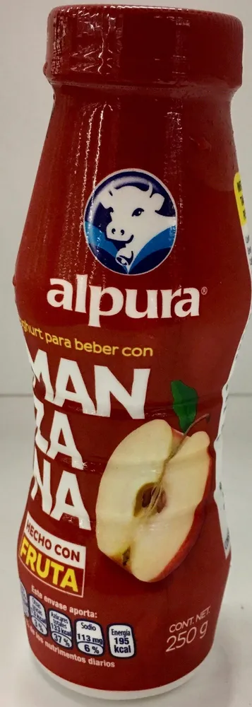 Alpura Yoghurt para beber con Manzana