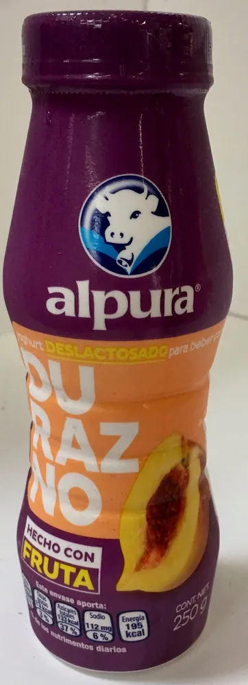 Yoghurt Deslactosado para beber sabor Durazno