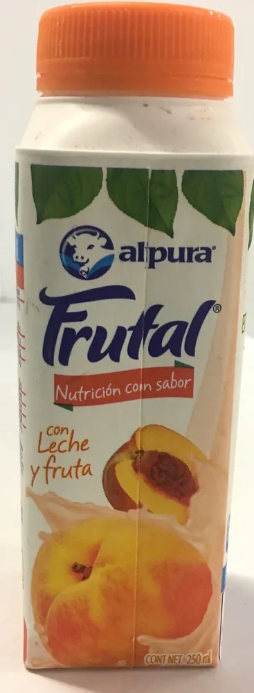 Frutal con leche y fruta sabor durazno