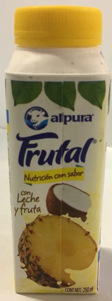 Frutal con leche y fruta sabor piña y coco