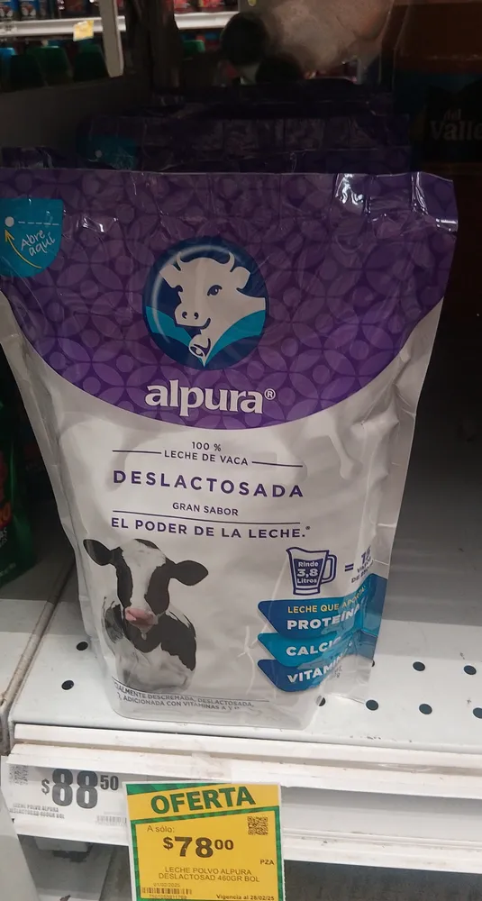 Leche deslactosada en polvo - Alpura
