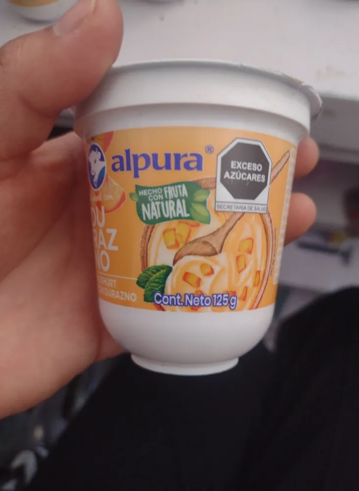 Yogurt con durazno